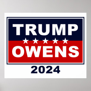 ドナルド・トランプ&キャンディス・オーエンス2024年大統領の米国 ポスター