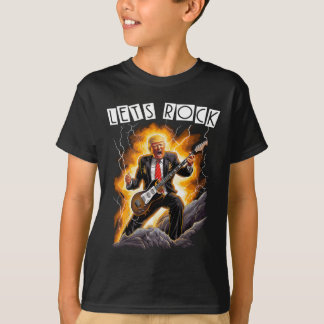 ドナルド・トランプ ギター - めっちゃ音楽好きおもしろTシャツ Tシャツ
