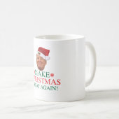 ドナルド・トランプ-クリスマスを襲うこと素晴らしく再度させて下さい コーヒーマグカップ (正面右)