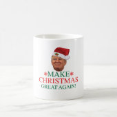 ドナルド・トランプ-クリスマスを襲うこと素晴らしく再度させて下さい コーヒーマグカップ (中央)