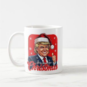 ドナルド・トランプ・クリスマスサンタクロース・アート コーヒーマグカップ