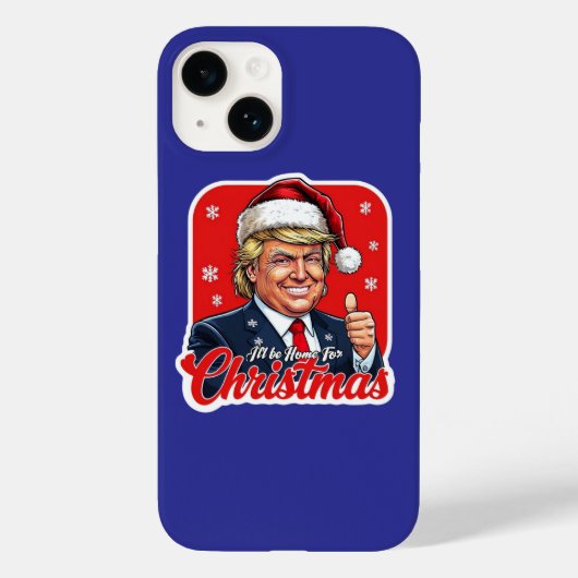 ドナルド・トランプ・クリスマスサンタクロース・アート Case-Mate iPhoneケース (裏面)