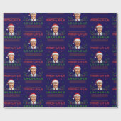 ドナルド・トランプ・クリスマスマガ・ラ・ラ・ラ ラッピングペーパー (フラット)