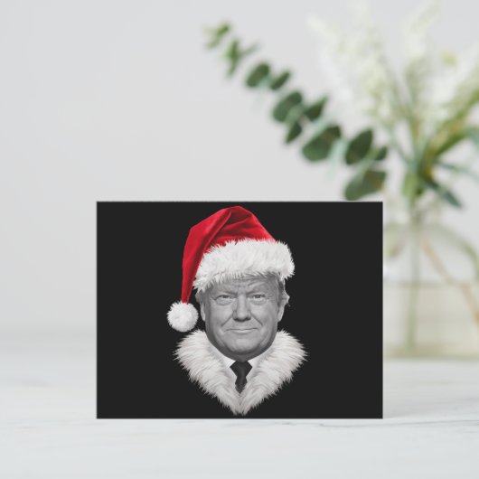 ドナルド・トランプ クリスマス おもしろい サンタ帽子 ギフト (スタンド正面)