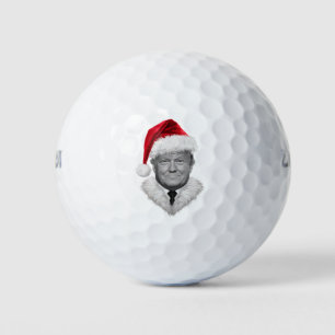 ドナルド・トランプ クリスマス おもしろい サンタ帽子 ギフト ゴルフボール