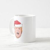 ドナルド・トランプ・クリスマス コーヒーマグカップ (正面左)
