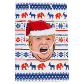 ドナルド・トランプ・クリスマス ミディアムペーパーバッグ (正面)