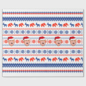 ドナルド・トランプ・クリスマス ラッピングペーパー (フラット)