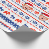 ドナルド・トランプ・クリスマス ラッピングペーパー (角)