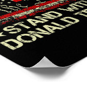 ドナルド・トランプ・サポート・プロトランプ・アメリカン ポスター (角)