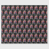 ドナルド・トランプ・サンタクロース | トランプサンタギフト ラッピングペーパー (フラット)