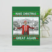 ドナルド・トランプ サンタ帽子 クリスマスを再び偉大に シーズンカード (スタンド正面)