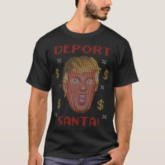ドナルド・トランプ サンタ追放 クリスマスカード Tシャツ
