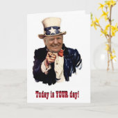 ドナルド・トランプ | サン・サム | トランプ2020 カード (黄色い花)