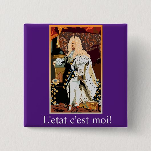 ドナルド・トランプ・サンKIng 缶バッジ (正面)