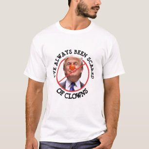 ドナルド・トランプ・シャツはピエロアンチが怖い Tシャツ