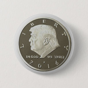 ドナルド·トランプ·シルバー·イーグル金貨 缶バッジ