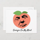 ドナルド・トランプ・ジョージア・テープを頭の中に ポストカード (正面/裏面)