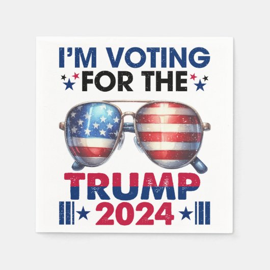 ドナルド・トランプ スタンダードカクテルナプキン (正面)