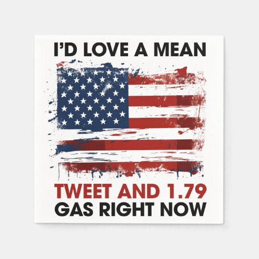 ドナルド・トランプ スタンダードカクテルナプキン (正面)