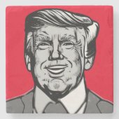 ドナルド・トランプ ストーンコースター (正面)