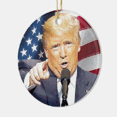 ドナルド・トランプ セラミックオーナメント (左)