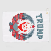 ドナルド・トランプ・ソ連エンブレム ゴルフタオル (横)