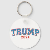 ドナルド・トランプ – トランプ2024保アメリカ素晴らし キーホルダー (正面)