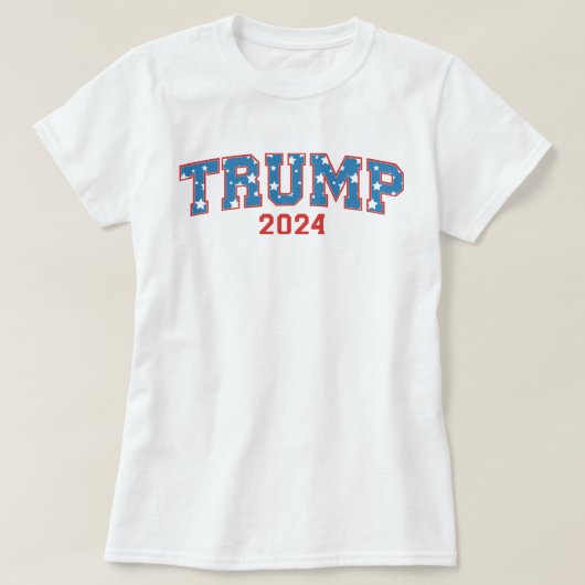 ドナルド・トランプ – トランプ2024保アメリカ素晴らし Tシャツ (デザイン正面)