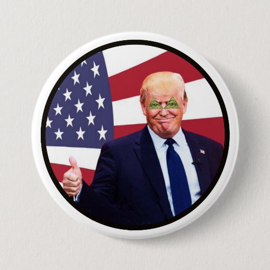ドナルド・トランプ:トランプ 缶バッジ (正面)