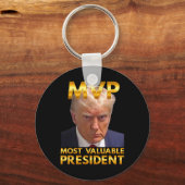 ドナルド・トランプ・ニューゴールデ最高大統領 キーホルダー (正面)