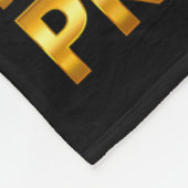 ドナルド・トランプ・ニューゴールデ最高大統領 フリースブランケット (角)