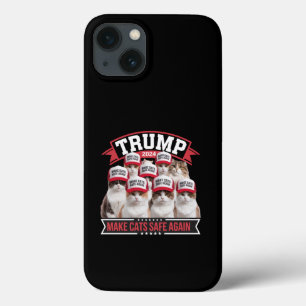 ドナルド・トランプ ネコを再び安全に 2024討論会 iPhone 13ケース