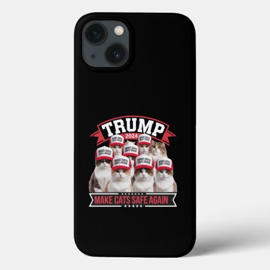 ドナルド・トランプ ネコを再び安全に 2024討論会 Case-Mate iPhoneケース (裏面)