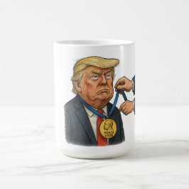 ドナルド・トランプ、ノーベル平和賞を受賞 コーヒーマグカップ
