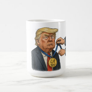 ドナルド・トランプ、ノーベル平和賞を受賞 コーヒーマグカップ