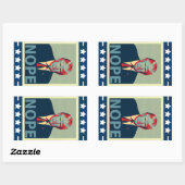 ドナルド・トランプ・ノーペ選挙敗者 長方形シール (シート)