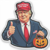 ドナルド・トランプ – ハロウィーンを再素晴らし開 シール (正面)