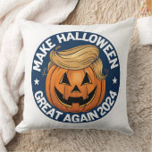 ドナルド・トランプ・ハロウィーン・カボチャ装飾用クッション：新規 クッション (ブランケット)