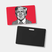 ドナルド・トランプ バッジ (正面＆裏面)