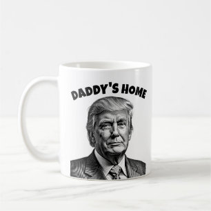 ドナルド・トランプ、パパが帰ってきたコーヒーマグ コーヒーマグカップ