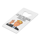 ドナルド・トランプ – パパの父の日 クレジットカード栓抜き (裏面アングル)