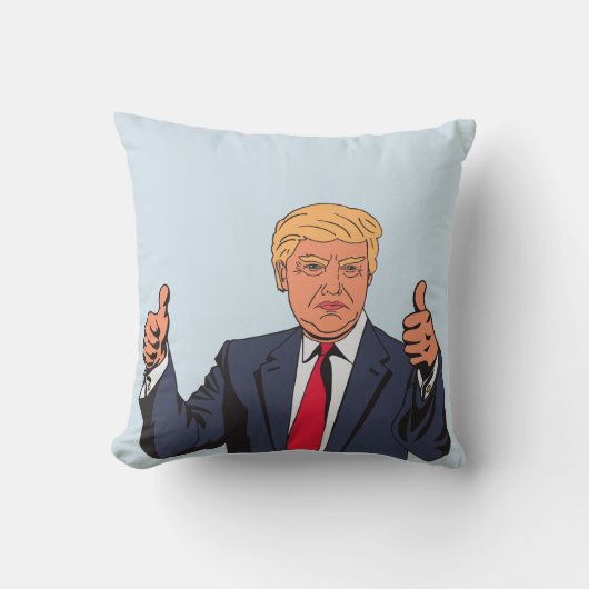 ドナルド・トランプ・ピロー、親指 クッション (正面)
