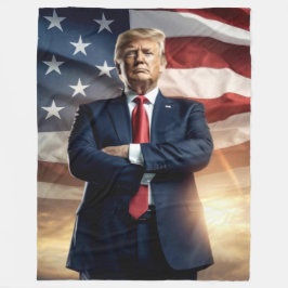 ドナルド・トランプ フリースブランケット