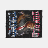 ドナルド・トランプ フリースブランケット (正面(横))