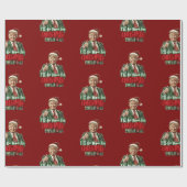 ドナルド・トランプ・ホーム・フォー・クリスマス ラッピングペーパー (フラット)