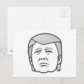 ドナルド・トランプ ポストカード (正面/裏面)