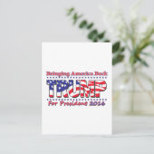 ドナルド・トランプ ポストカード (スタンド正面)