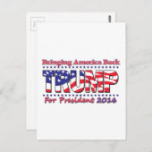 ドナルド・トランプ ポストカード (正面/裏面)