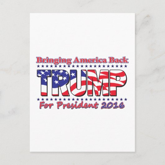 ドナルド・トランプ ポストカード (正面)